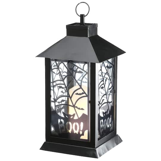 16 Black Halloween Lantern By National Tree Company | 16 x 7.5 x 7.5 | Michaels