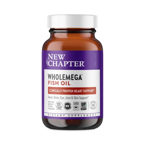 New Chapter Wholemega Whole Fish Oil 180 softgels