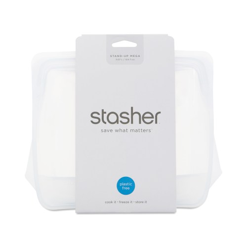 Stasher Reusable Stand-Up Bag Large, Clear 1 count