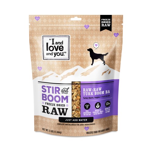 I and love and you Stir & Boom Freeze Dried Raw Dog Food, Turkey 3 lb bag