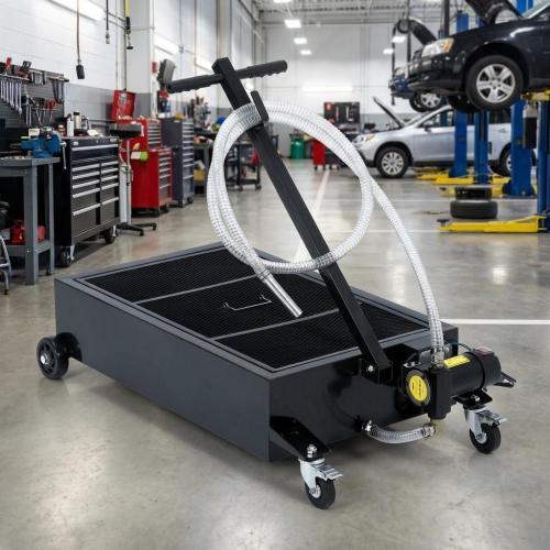 Encore Beets 25 Gallon 12V Low Profile Oil Drain Pan With Electric Pump And Hose Black one_size | NOVA-ME3K8JY4M6B