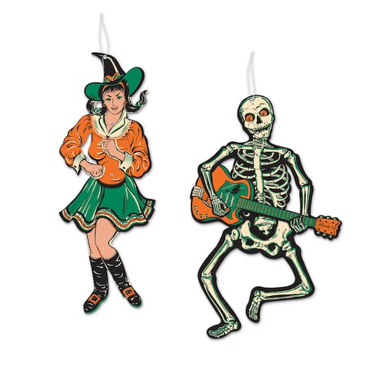 Beistle Vintage Halloween Jointed GoGo Dancers | 14 & 14 | Michaels