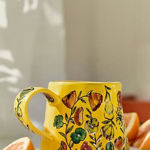 Blooming Hearts Stoneware 24k Gold Accent Mug