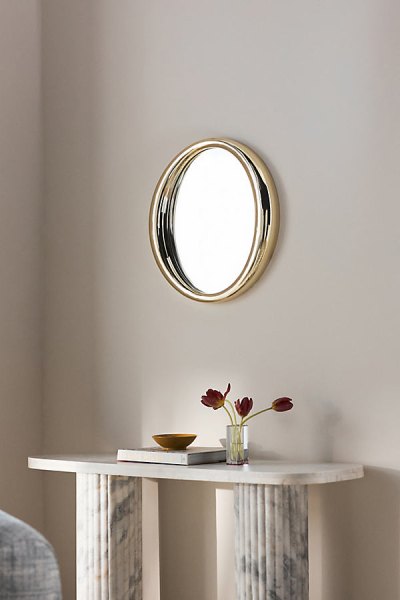 Chantel Curved Metallic Wall Mirror