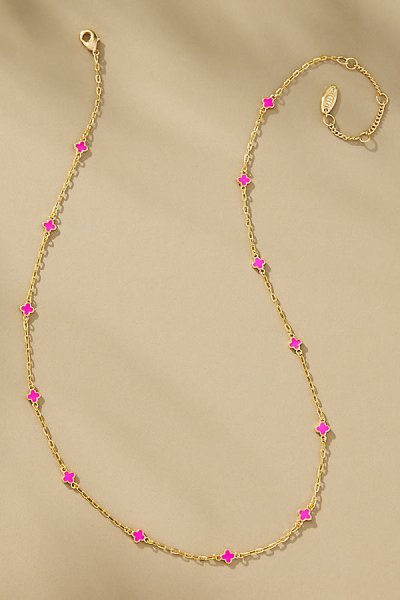 Tiny Clover Chain Necklace