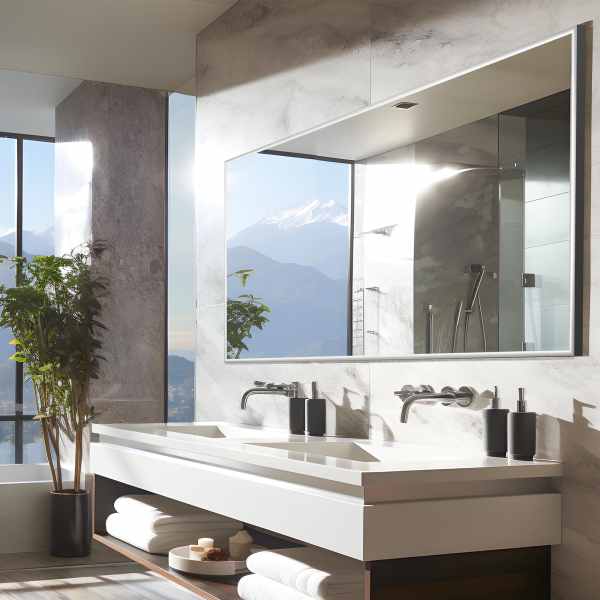 Dulcea 71 Tall Framed Full Length Mirror, Silver