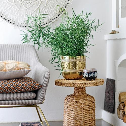 Storied Home 18 Accent Table, Natural