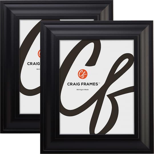 2 ct Craig Frames Upscale Satin Black Picture Frame in Upscale Black | x | Michaels