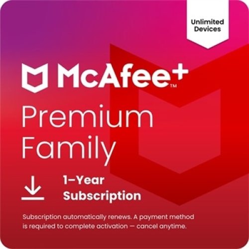 McAfee+ (Windows, macOS, Android) 1 Year Subscription with Auto-Renewal (Download)