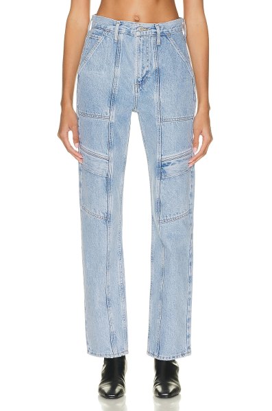AGOLDE Cooper Cargo Jeans in Denim-Light