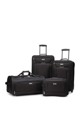 American Tourister Fieldbrook 4 Piece Luggage Set, Black