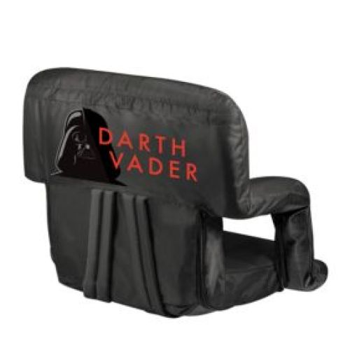Picnic Time Darth Vader – Ventura Portable Reclining Stadium Seat, Black