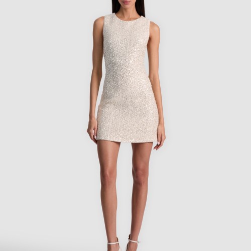 alice olivia RUBI EMBELLISHED TWEED MINI SKIRT