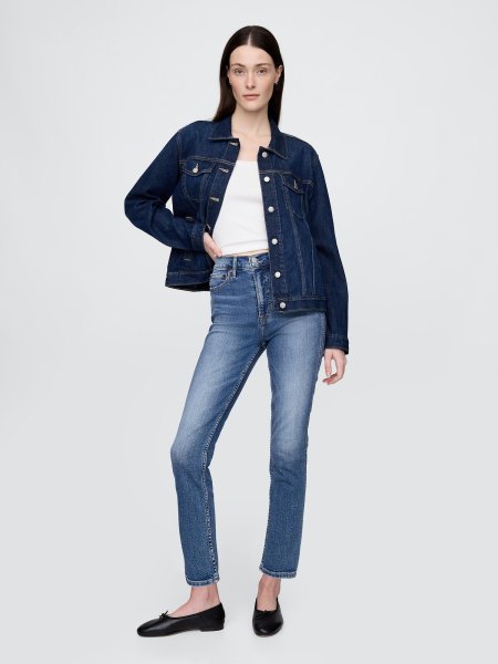 Rise Vintage Slim Jeans
