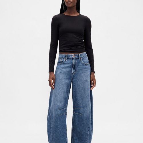 Mid Rise Easy Horseshoe Jeans