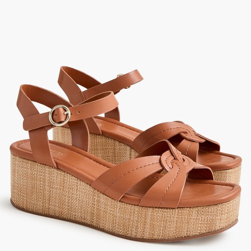Knotted woven sandals