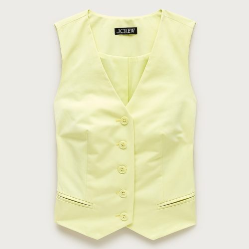 Shrunken V-neck vest top