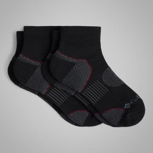 Columbia Mens Balance Point Walk Quarter Socks