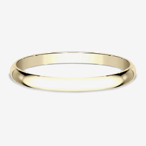 Womens 14K Gold Wedding Band, 4, Yellow