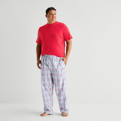 St. Johns Bay Mens Big and Tall Pajama Pants, Blue