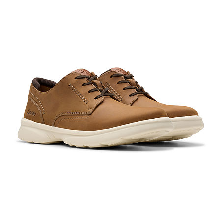 Clarks Bradley Plain Mens Round Oxford Shoes, Medium, Brown
