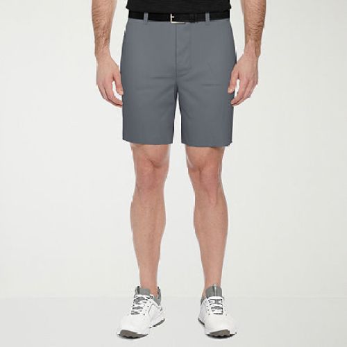 PGA TOUR Mens 9 Mid Rise Moisture Wicking Golf Short, 34, Beige