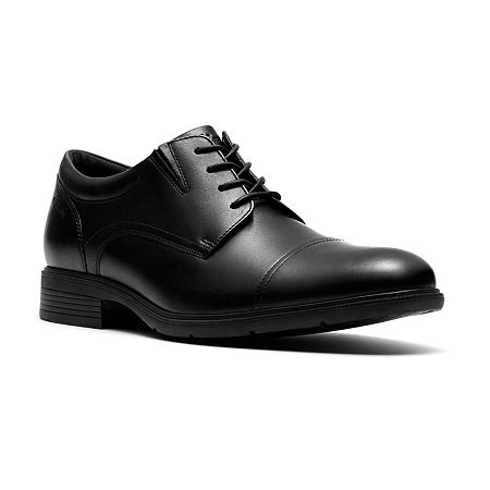 Clarks Steadwell Mens Cap Closed Toe Oxford Shoes, Black