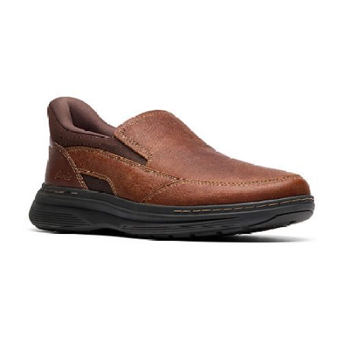 Clarks Craftwell Step Mens Moc Closed Toe Slip-On Shoe, Medium, Brown