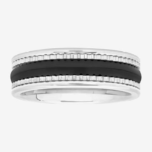 Tungsten Wedding Band, Mens 7mm, 11 1/2, Two Tone