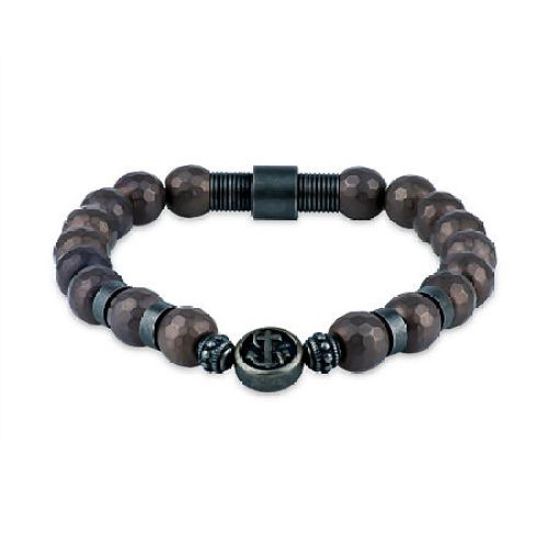 Mens Stainless Steel Link Bracelet, One