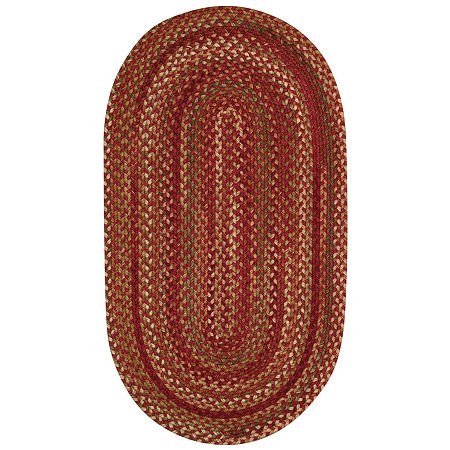 Capel Inc. Oval Rugs, One Size, Red