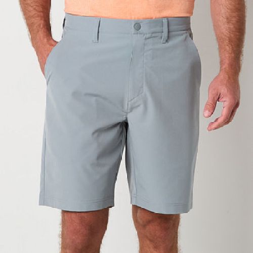 Haggar Cool 18 Pro Mens Classic Fit Flat Front Pant, 32, Beige