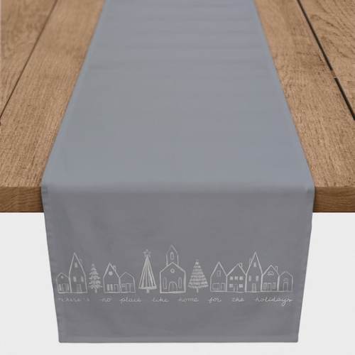 Winter Town No Place Like Home 16 x Cotton Twill Runner By Designs Direct in | Michaels
