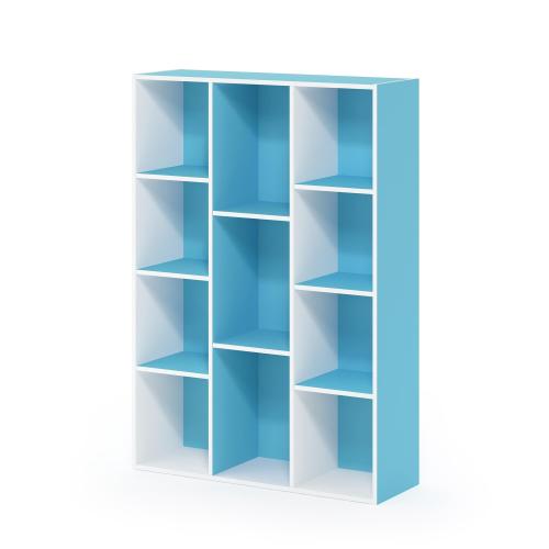 11-Cube Reversible Open Shelf Bookcase