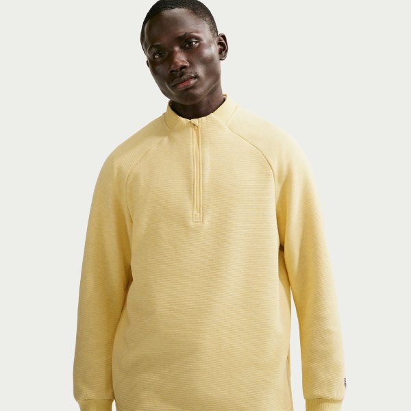 Nike Mens Par Therma-FIT 1/2-Zip Golf Top in Yellow | IB0303-722