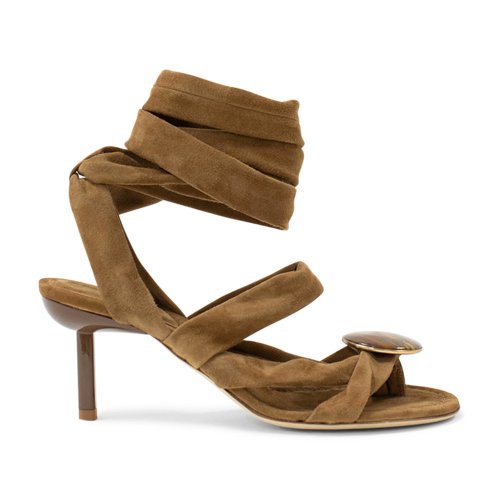 Christopher Esber Doma Wrap-Detailed 70mm Suede Sandals Moda Operandi
