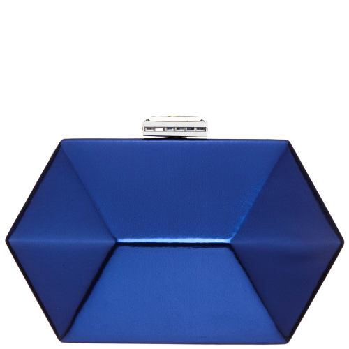 Molly Geometric Mirror Metallic Patent Minaudiere | Nina Shoes