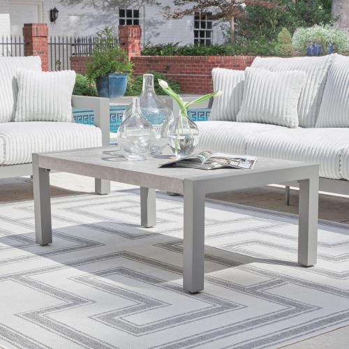 Moonlight View Outdoor Coffee Table, Gray