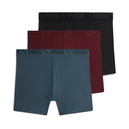 PUMA Mens Boxers 3 Pack in Assorted Colours