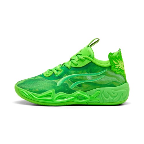 PUMA MB.01 Alien Safari Big Kids Basketball Shoes in Green, Size 5.5