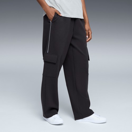 PUMA Sport Pack Relaxed Fit Cargo Pants in Grey, Size M