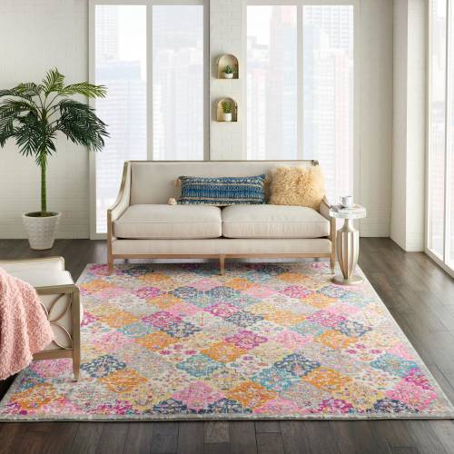 Nourison Home Passion 4 x Round Denim Bohemian Indoor Rug