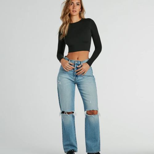 Essential Long Sleeve Crew Top