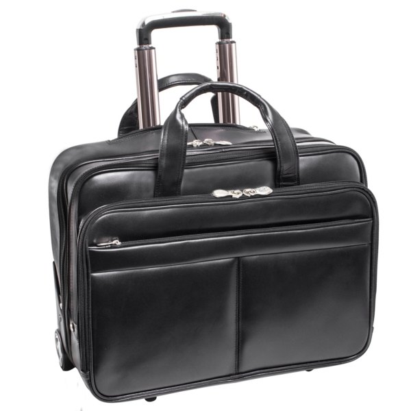 Mcklein Bowery 15 Wheeled Laptop Briefcase - Black
