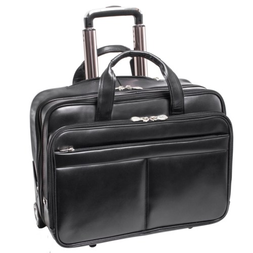 Mcklein Bowery 15 Wheeled Laptop Briefcase – Black
