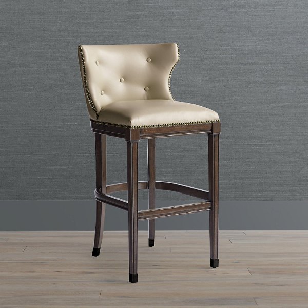 Monaco Bar Counter Stool Height, Brownstone Stool, Leather Stool, Individual Frontgate