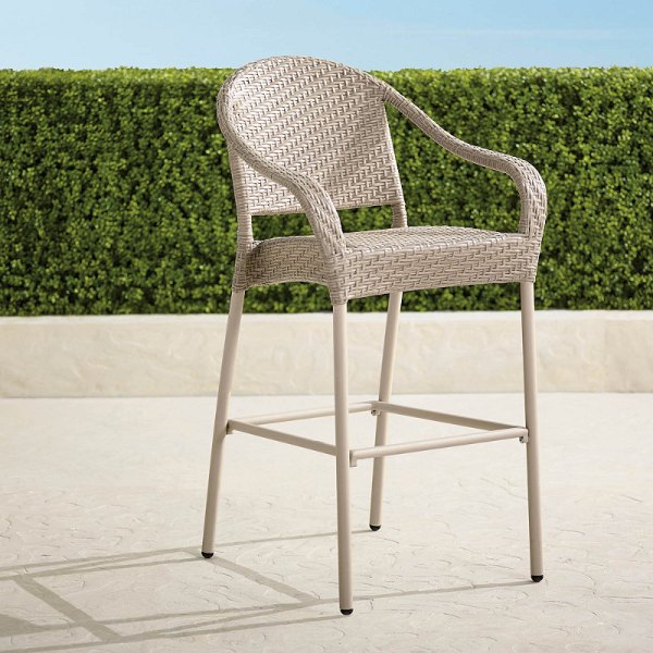 Set of 2 Cafe Stools in Wicker Wicker Frontgate