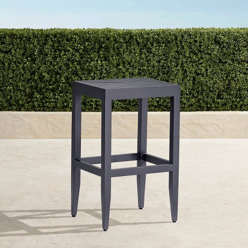 Westport Stool in Jet Black Aluminum Frontgate