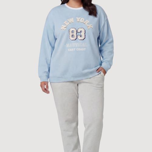 Womens Fabulous 83 Graphic Football Jersey, White, Size L