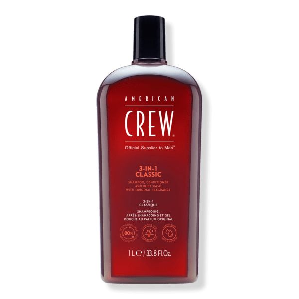 American Crew 3-In-1 Shampoo, Conditioner and Body Wash 33.8 oz